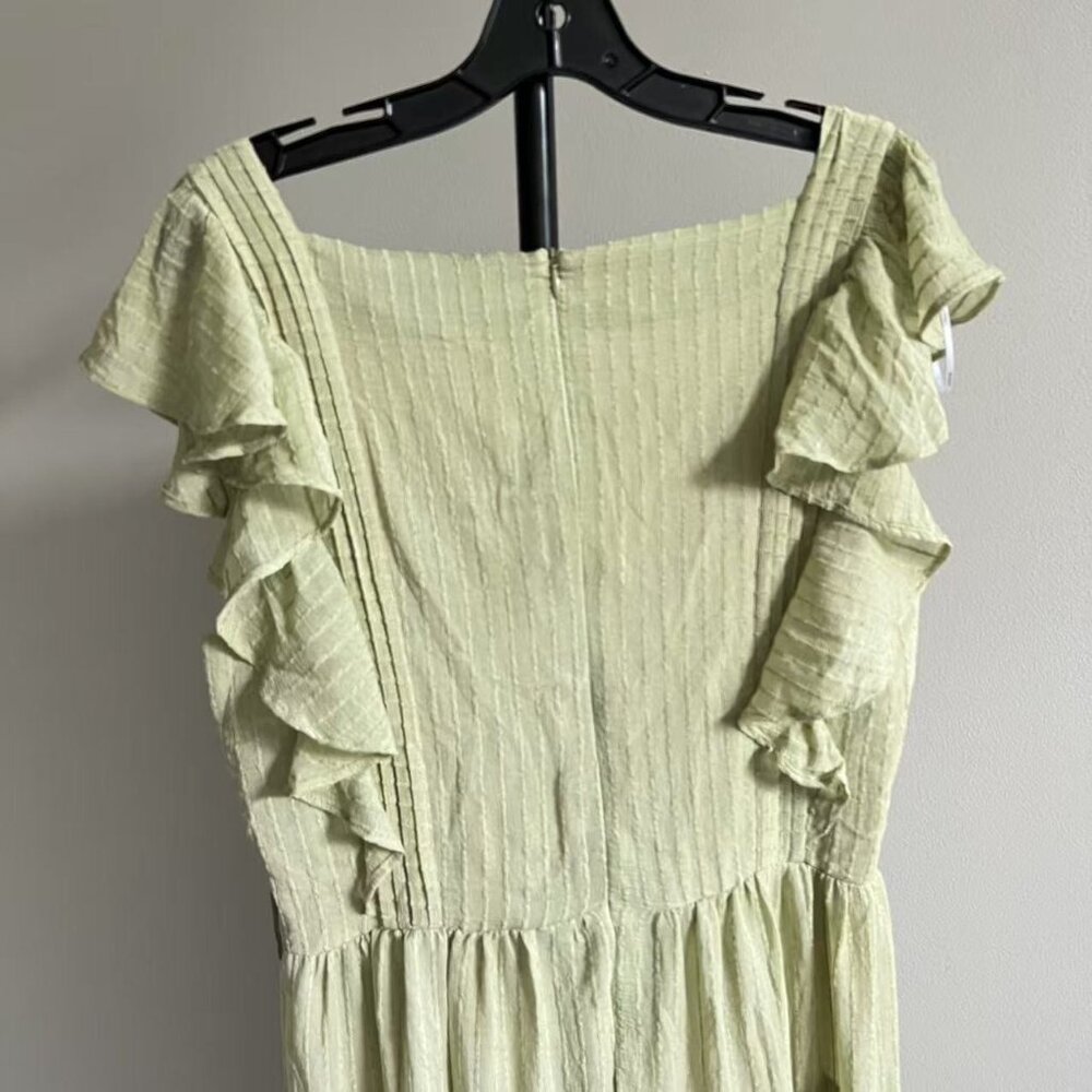 NWT Elliatt Women's Green Ruffle Maxi Dress Size XL - Picture 8 of 9